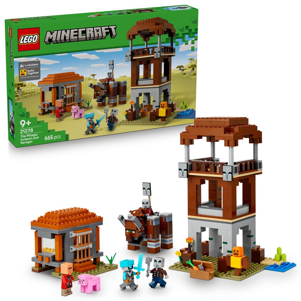 LEGO® Minecraft® 21278 Marauder-Basis und Zerstörer