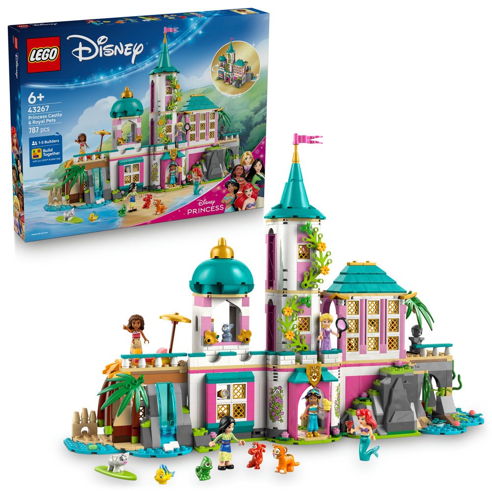 LEGO® │ Disney 43267 Prinzessinnenschloss und königliche Haustiere