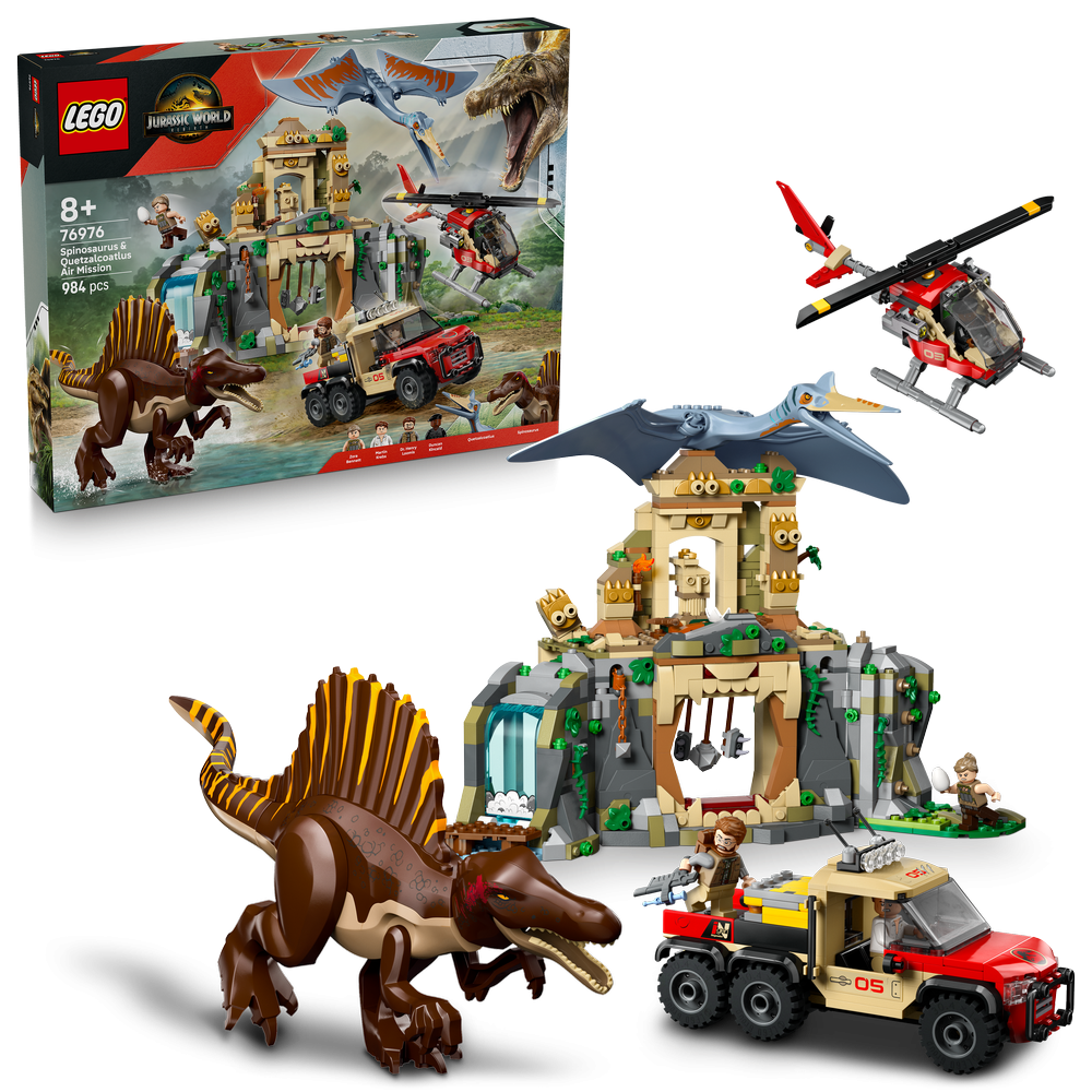 LEGO® Jurassic World 76976 Spinosaurus & Quetzalcoatlus Flugmission