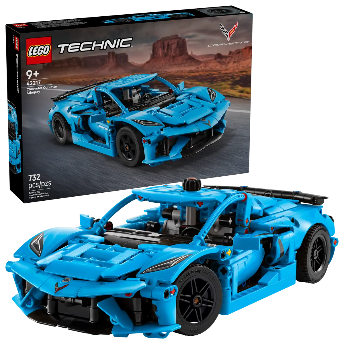LEGO® Technic 42217 Modré auto Chevrolet Corvette Stingray