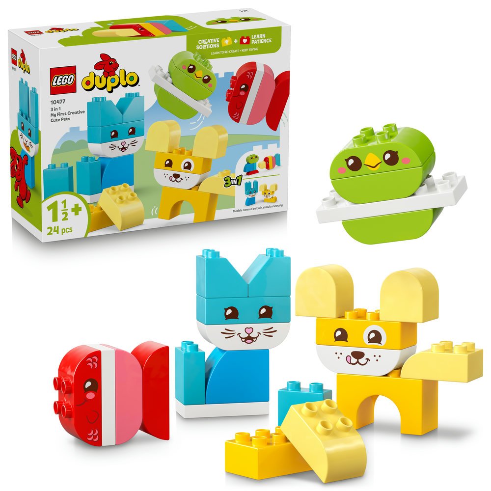 LEGO® DUPLO® 10477 Kreatívni roztomilí maznáčikovia 3 v 1