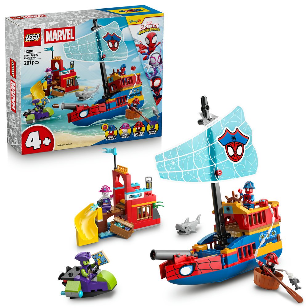 LEGO® ǀ Marvel 11208 Pirátska loď Spideyho tímu