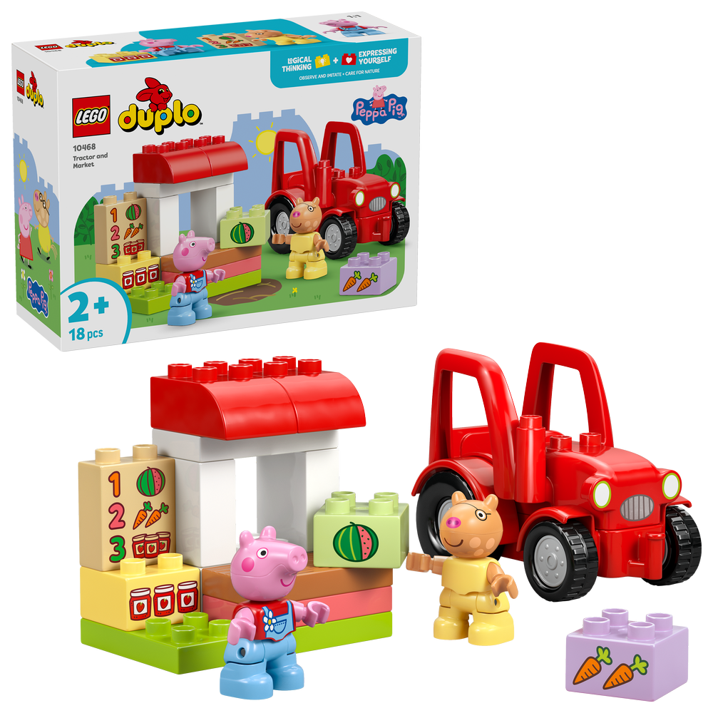 LEGO® DUPLO® Prasátko Peppa 10468 Traktor a tržnice