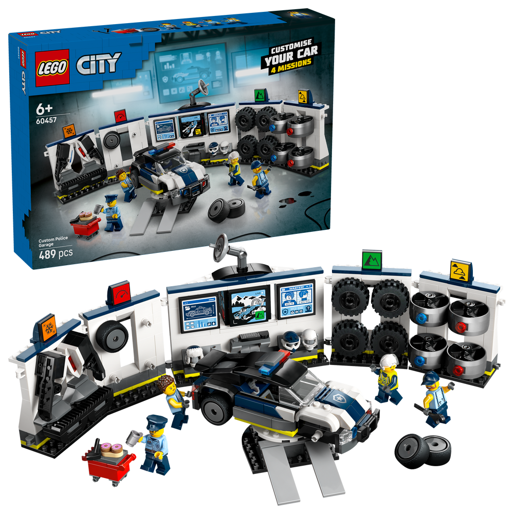 LEGO® City 60457 Tuningová policajná autodielňa