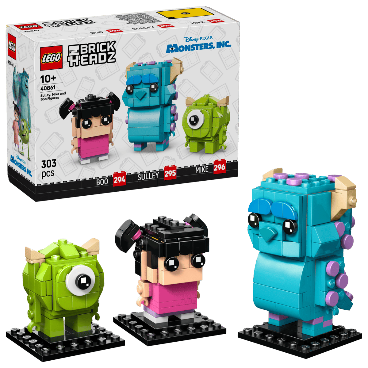 LEGO® BrickHeadz™ 40861 Figurky: Sulley, Mike a Boo