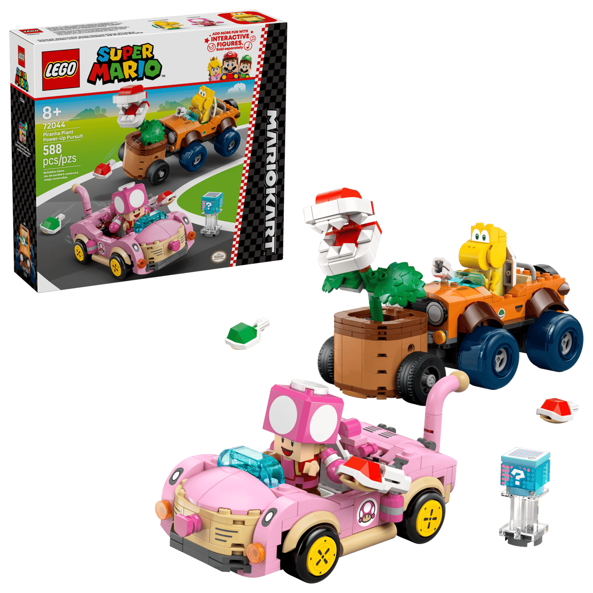 LEGO® Super Mario 72044 Mario Kart™ – Piranha Plant a honička v autech