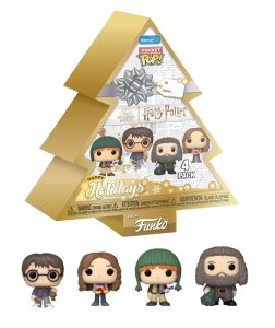 Funko Pop! Keychains 4 Pack Harry Potter Happy Holidays Tree Box 4 cm