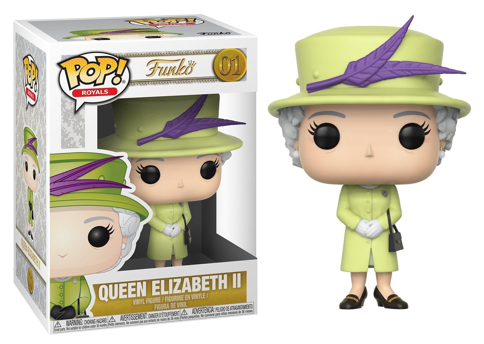 Funko POP! královna Alžběta II Green Outfit