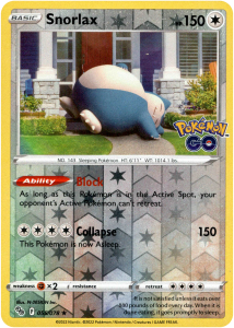 Pokémon karta Snorlax 055/078 Reverse Holo - Pokémon Go