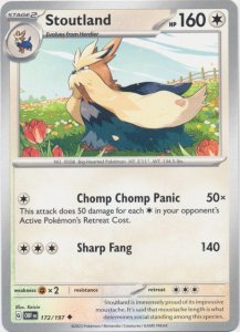 Pokémon karta Stoutland 172/197