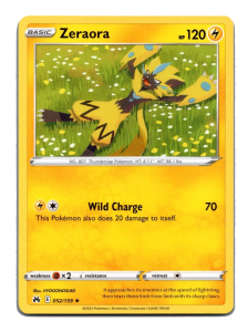 Pokémon karta Zeraora 52/159 - Crown Zenith