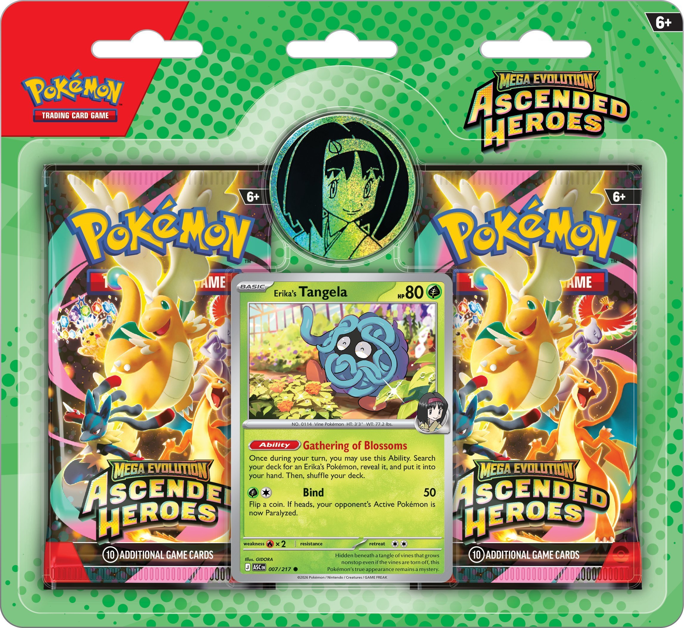 Pokémon TCG Ascended Heroes 2-Pack Blister - Erika