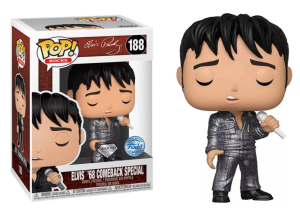 Funko POP! Rocks Elvis Presley Elvis ’68 Comeback Diamond 188