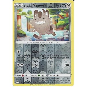 Pokémon karta Galarian Meowth 180/264 Reverse Holo - Fusion Strike