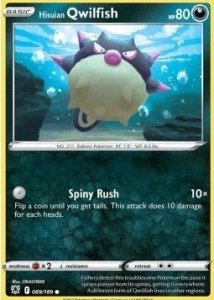 Pokémon karta Hisuian Qwilfish 089/189 Reverse Holo