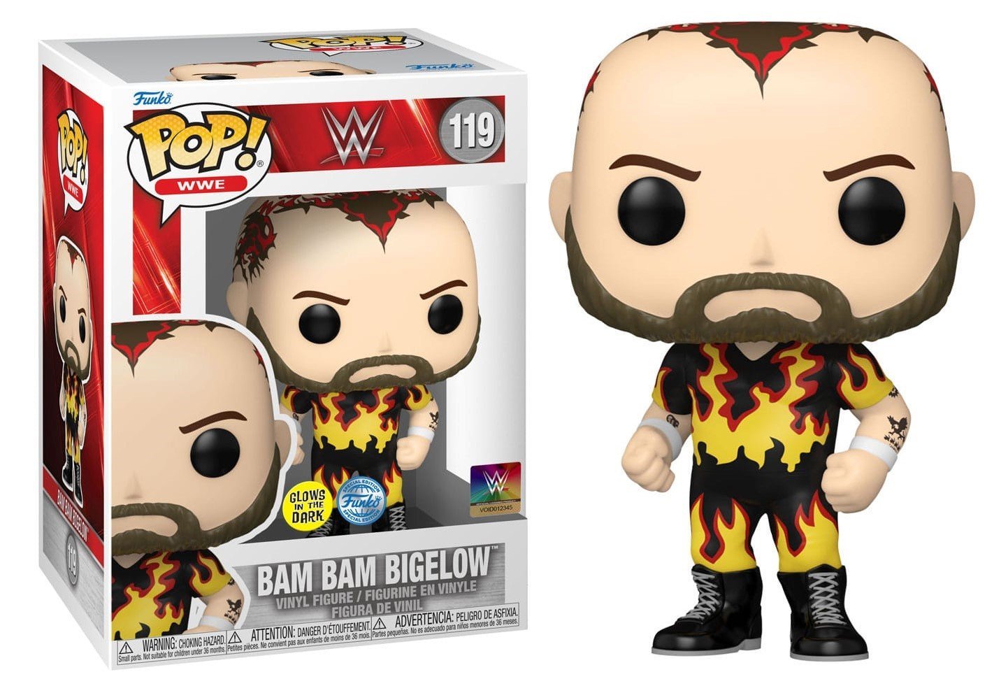 Funko Pop! WWE Bam bam Bigelow Glow in the Dark 119