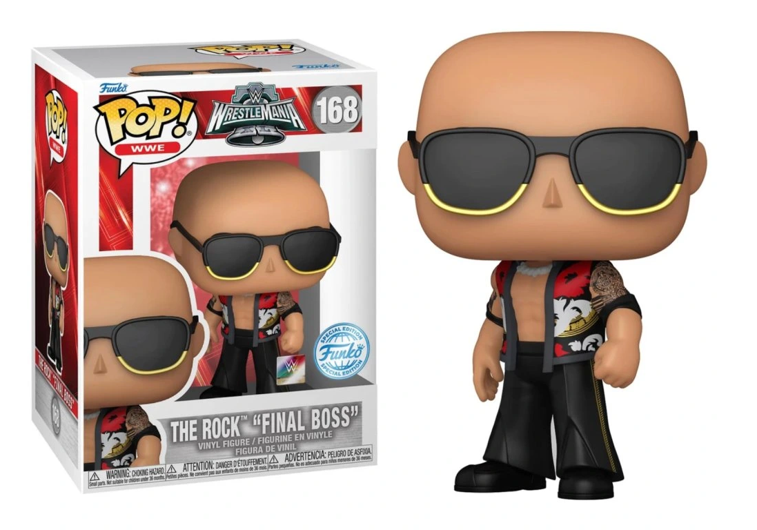 Funko Pop! WWE Wrestlemania The Rock final Boss 168