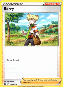 Pokémon karta Barry 130/172