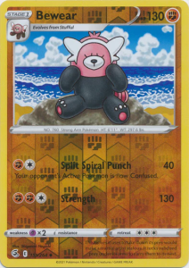 Pokémon karta Bewear 151/264 Reverse Holo - Fusion Strike