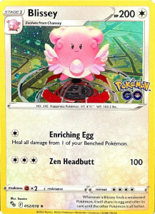 Pokémon karta Blissey 052/078 Holo - Pokémon Go