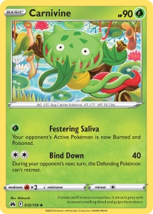 Pokémon karta Carnivine 012/159 - Crown Zenith