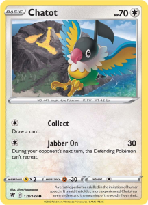 Pokémon karta Chatot 129/189