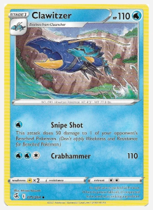 Pokémon karta Clawitzer 075/264 - Fusion Strike