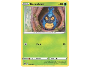 Pokémon karta Karrablast 015/172