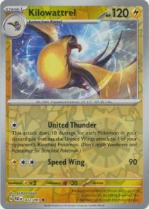 Pokémon karta Kilowattrel 022/091 Reverse Holo - Paldean Fates