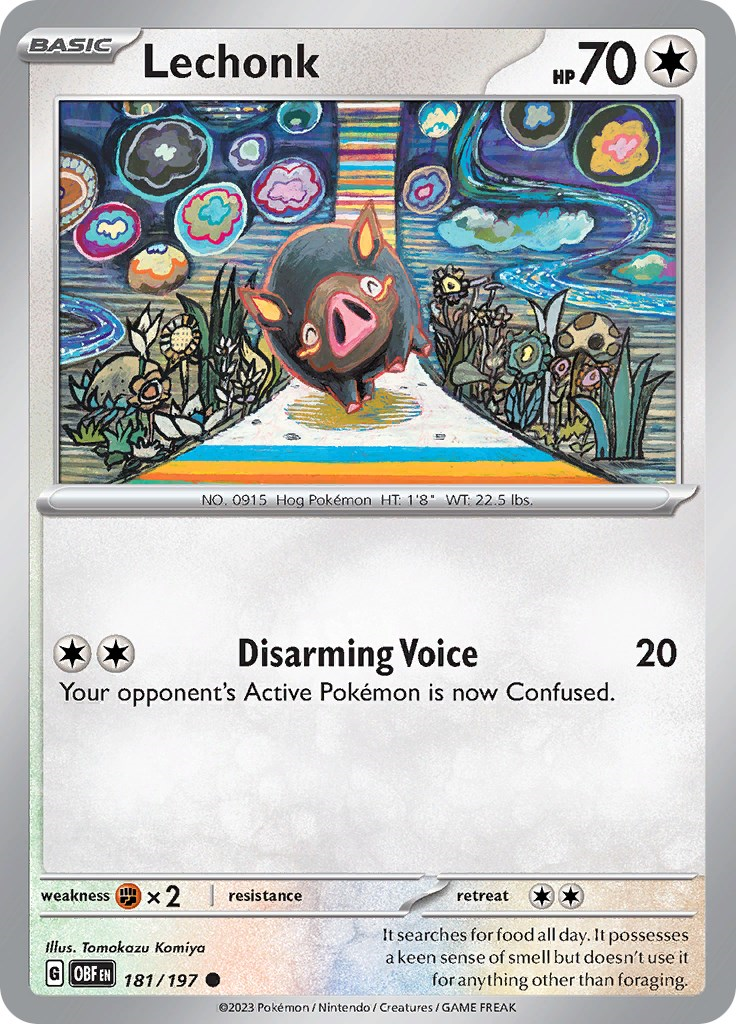 Pokémon karta Lechonk 181/197