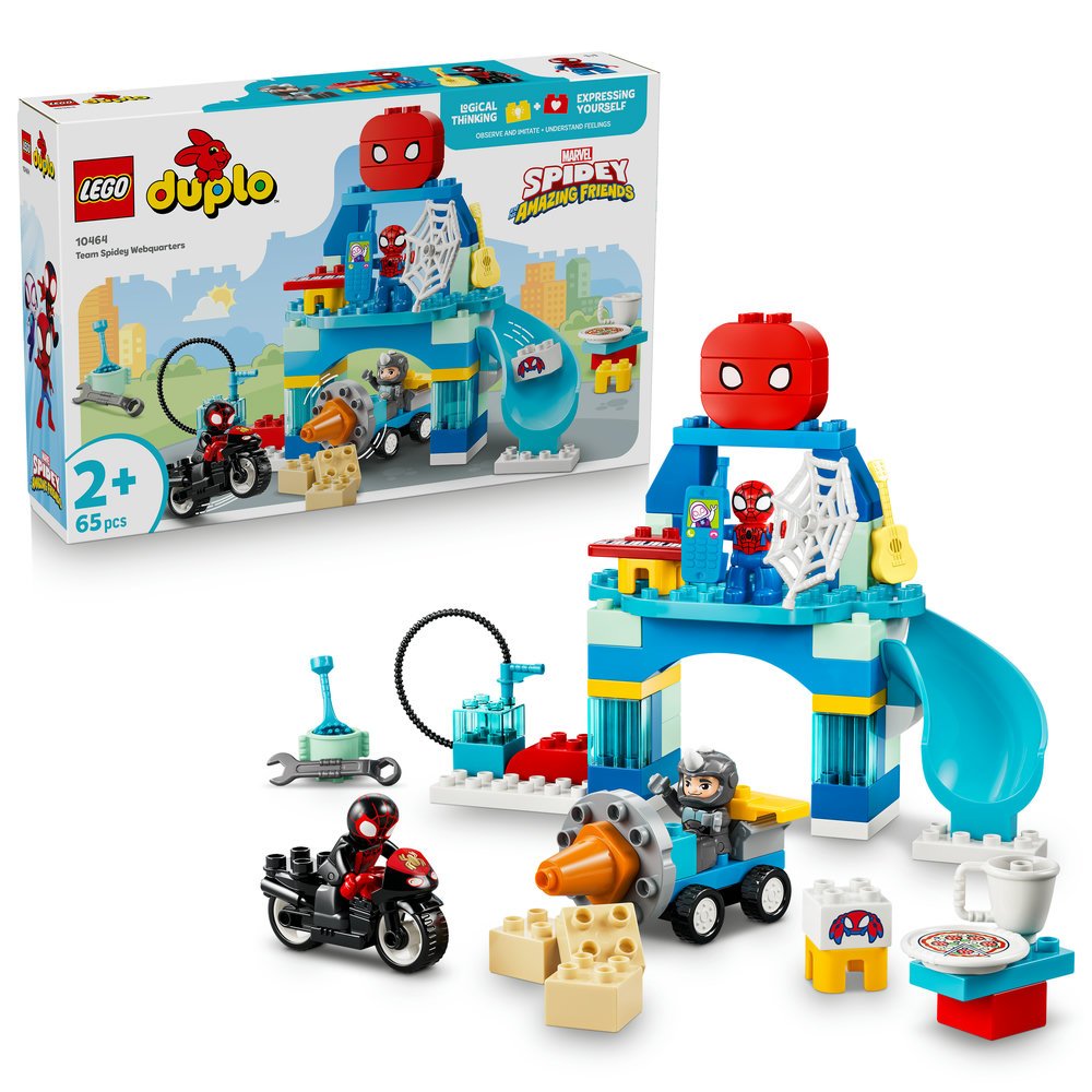 LEGO® DUPLO Disney 10464 Spideyho tým a pavoučí základna