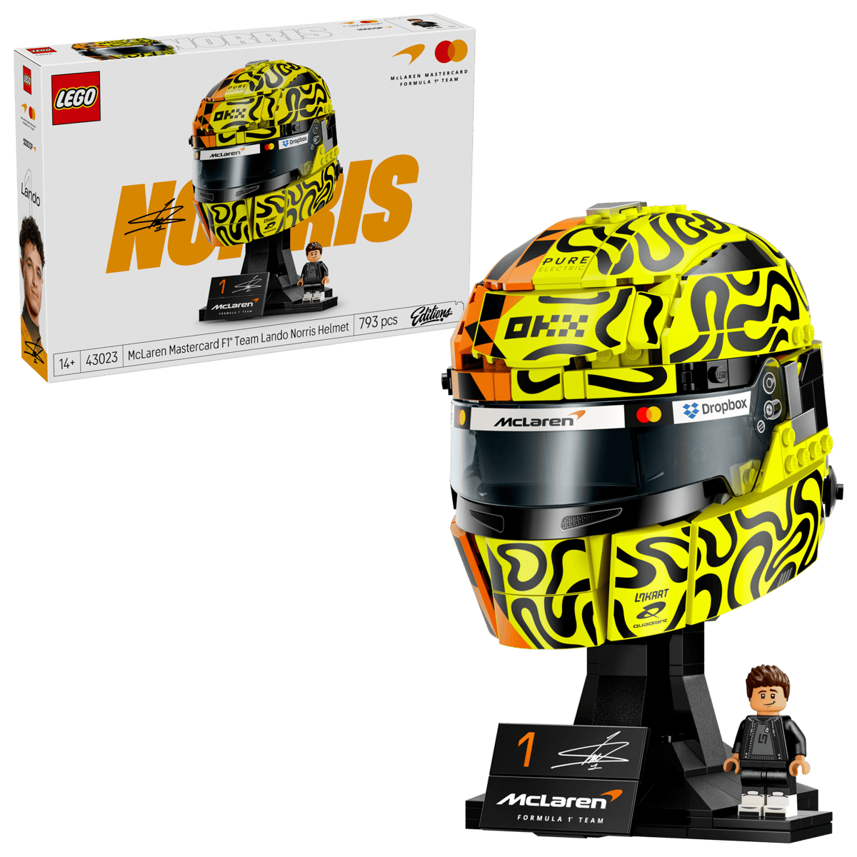 LEGO® Editions 43023 Helma Lando Norris z týmu McLaren Mastercard F1®