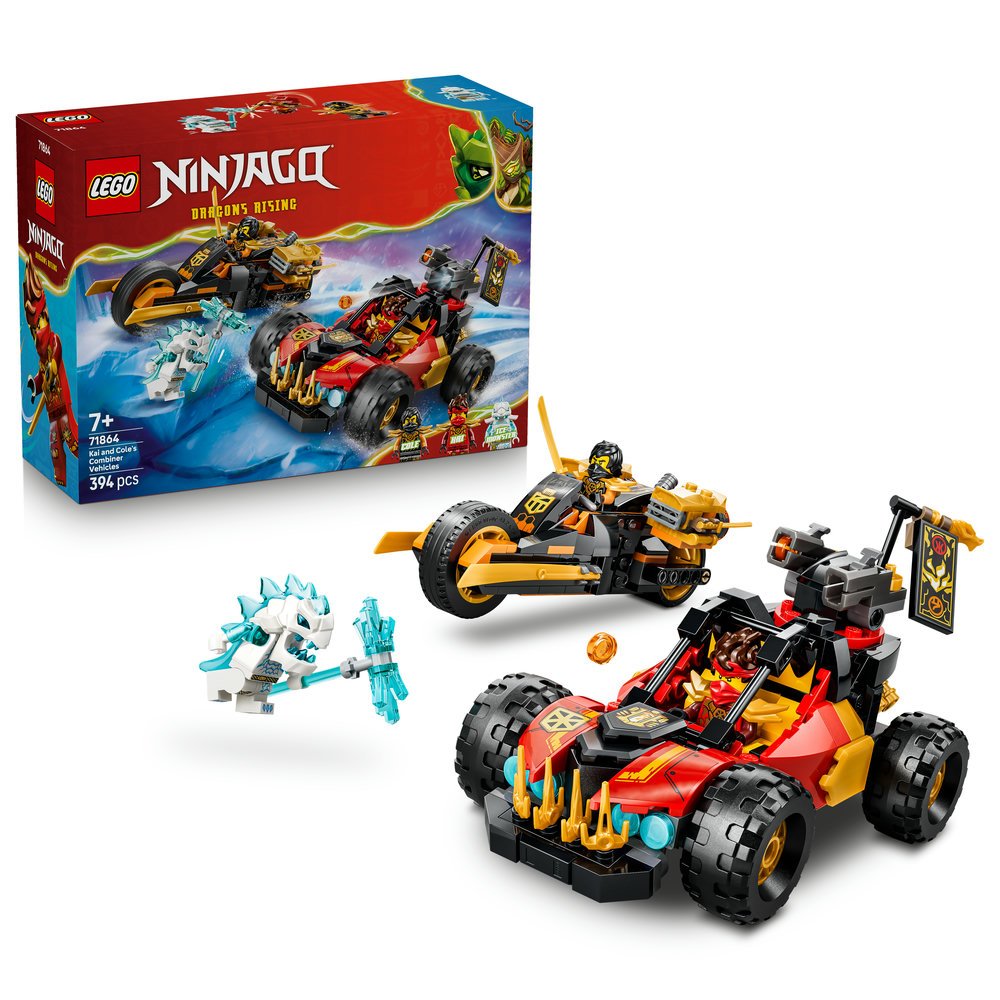 LEGO® Ninjago 71864 Kai und Coles Fahrzeuge zum Bauen