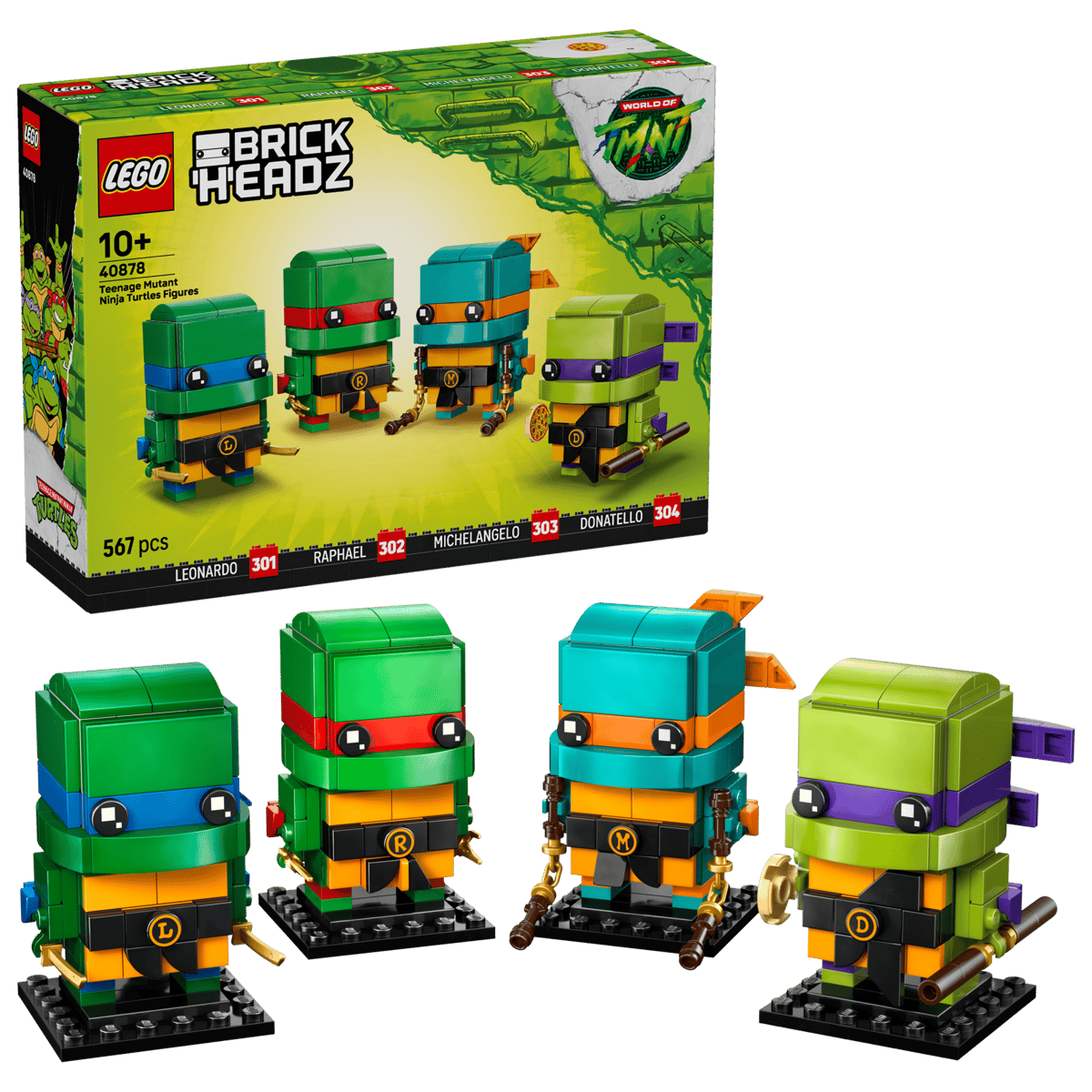LEGO® BrickHeadz 40878 Figurky: Želvy Ninja
