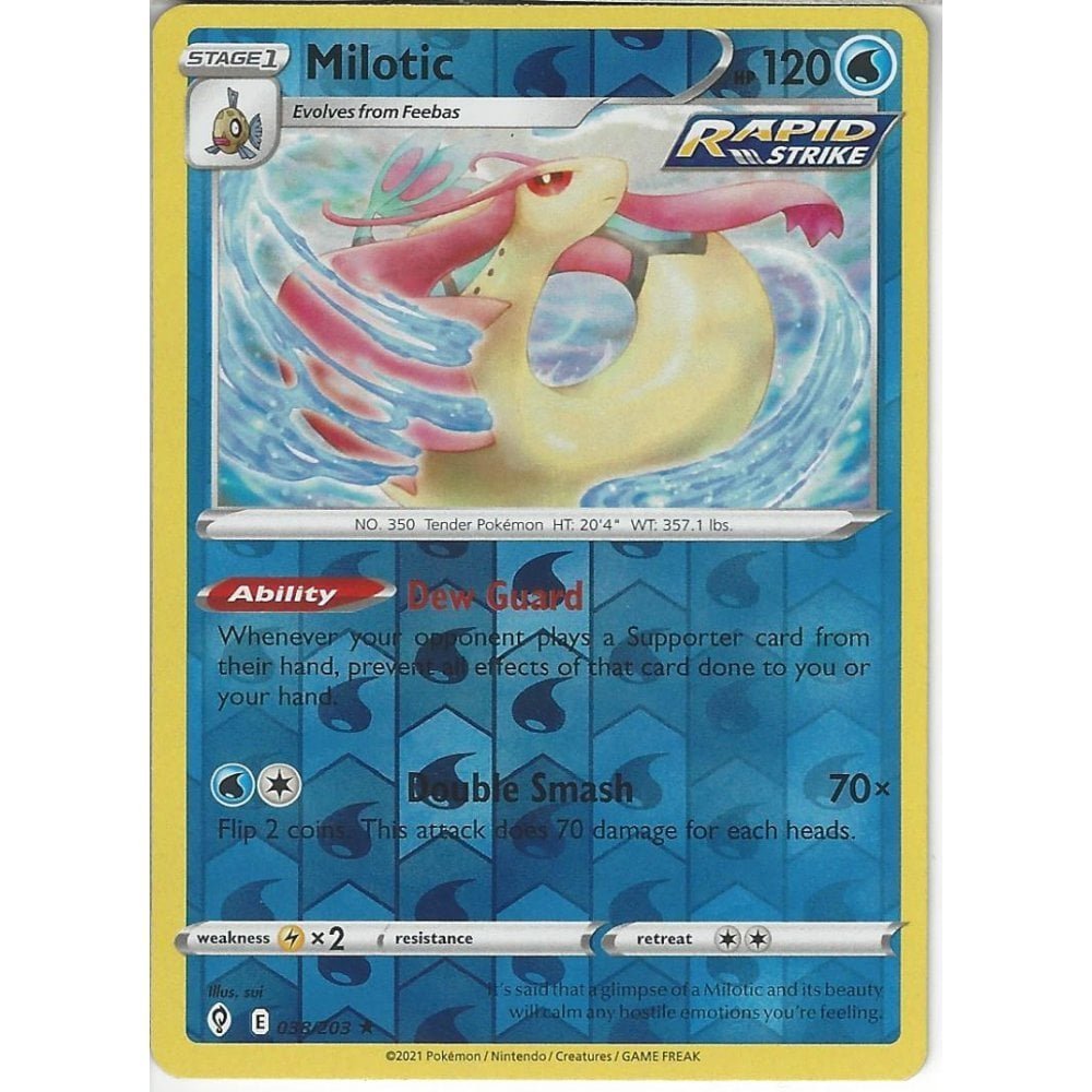 Pokémon karta Milotic 038/203 Reverse Holo