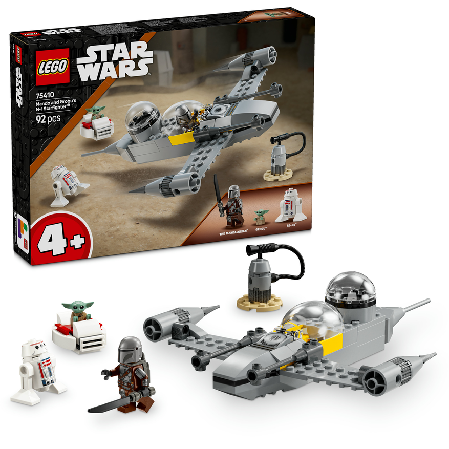 LEGO® Star Wars™ 75410 Mando, Grogu and stíhačka N-1 Starfighter™