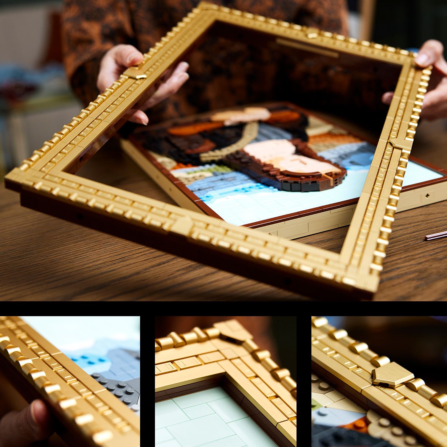 Exkluzivn&iacute; r&aacute;m ve zlat&eacute; barvě