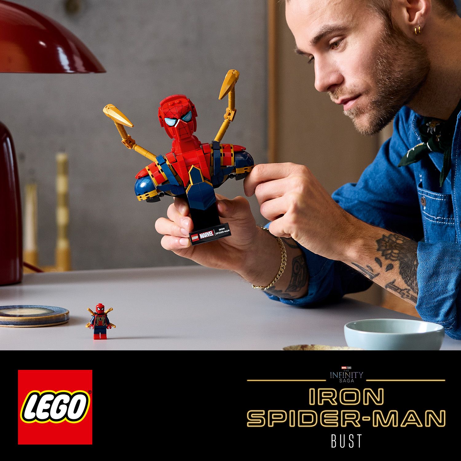 Sestavitelný model Iron Spider-Mana pro dospělé fanoušky